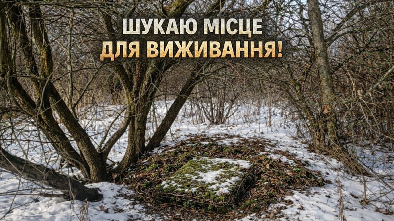 Шукаю місце для землянки❗ .Готуюсь до гіршого але надіюсь на краще 🙏
