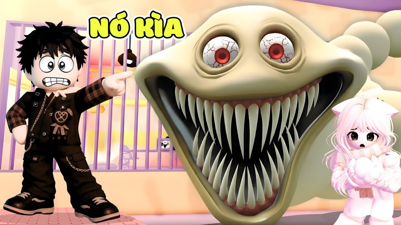 Roblox | Jun và Uni Khóc Thét Khi Phá Đảo Nhà Tù Con Sâu Mặt Méo Đáng Sợ