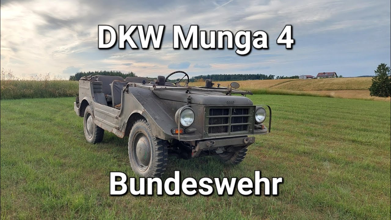 DKW Munga 4, frühe Bundeswehr, Jeep, German Army off-Road Vehicle, Walk Around and Drive, 2-Takt