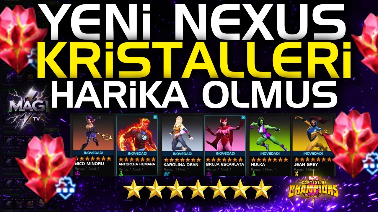 YENİ  NEXUS KRİSTALLERİ HARİKA OLMUŞ - MCOC YENİ NEXUS KRİSTALLERİ