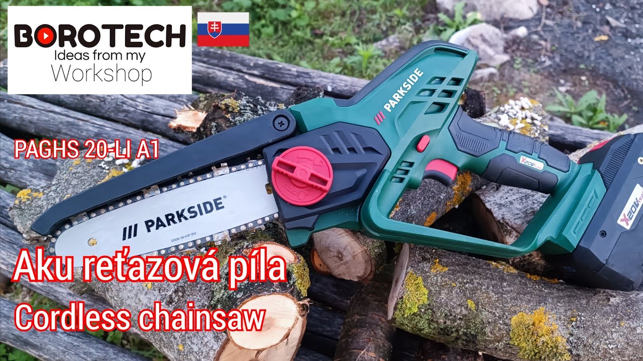 Аккумуляторная бензопила PARKSIDE PAGHS 20-LI A1.       №239