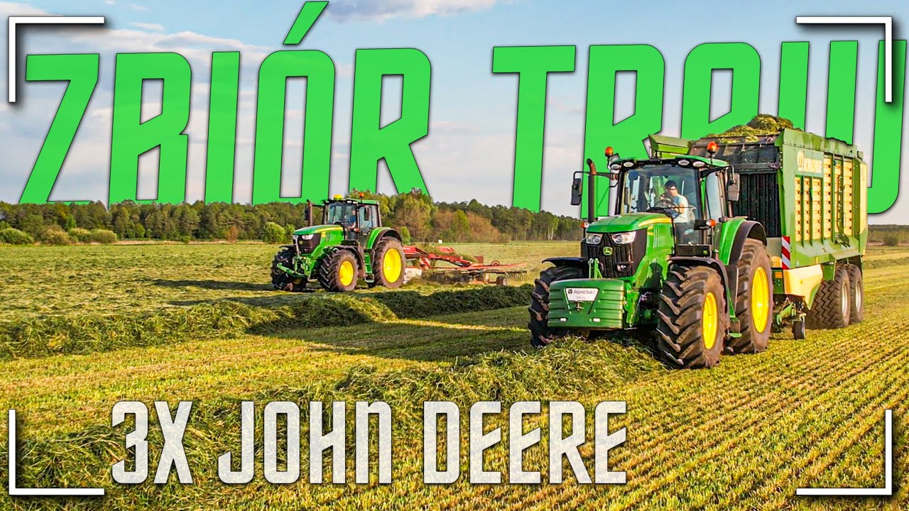 ☘️Oporowy Zbiór Traw 2023 ☆☘️ ☆🔥3x John Deere ☆🔥☘️Krone & Strautmann☆☘️