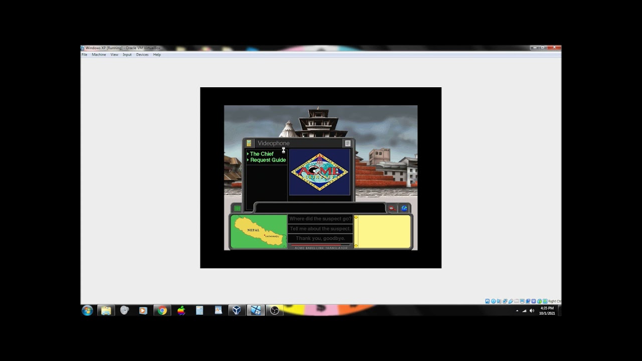Where in the World is Carmen Sandiego PC Game (Case #1)