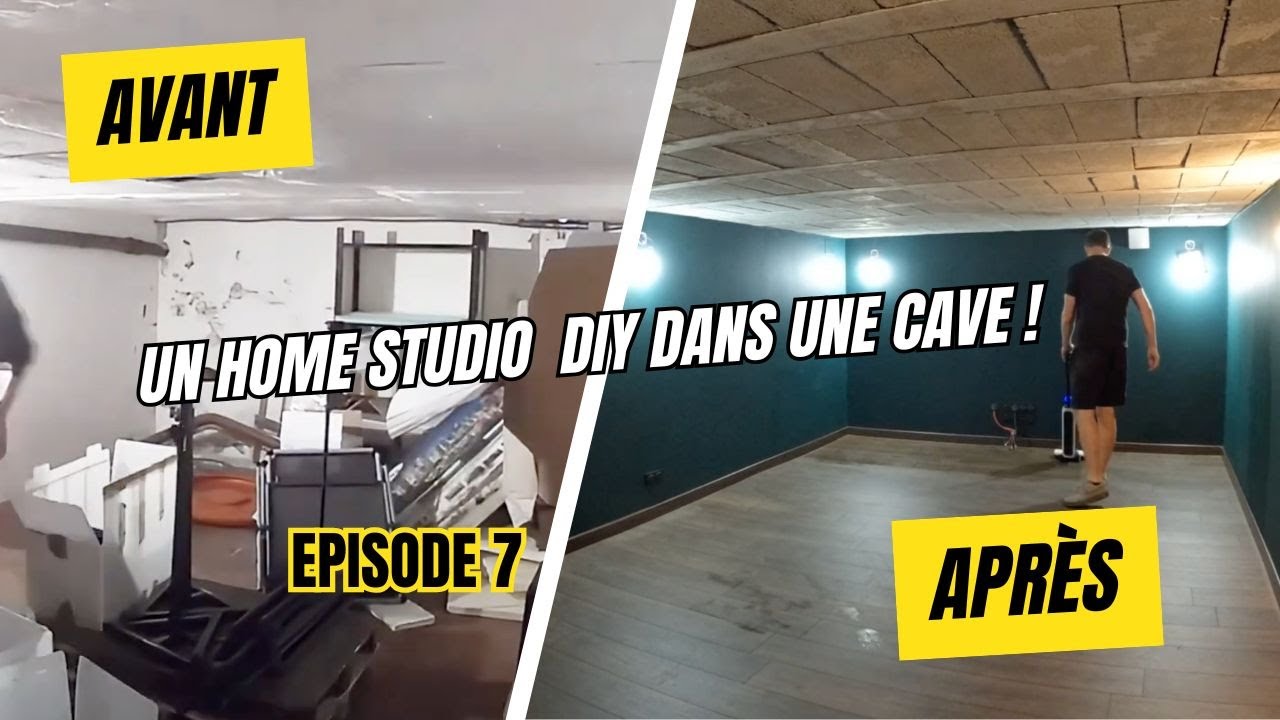 🎶 C'est la fin des travaux ! le home studio dans ma cave est bientôt prêt ✨, #renovation #homestudio