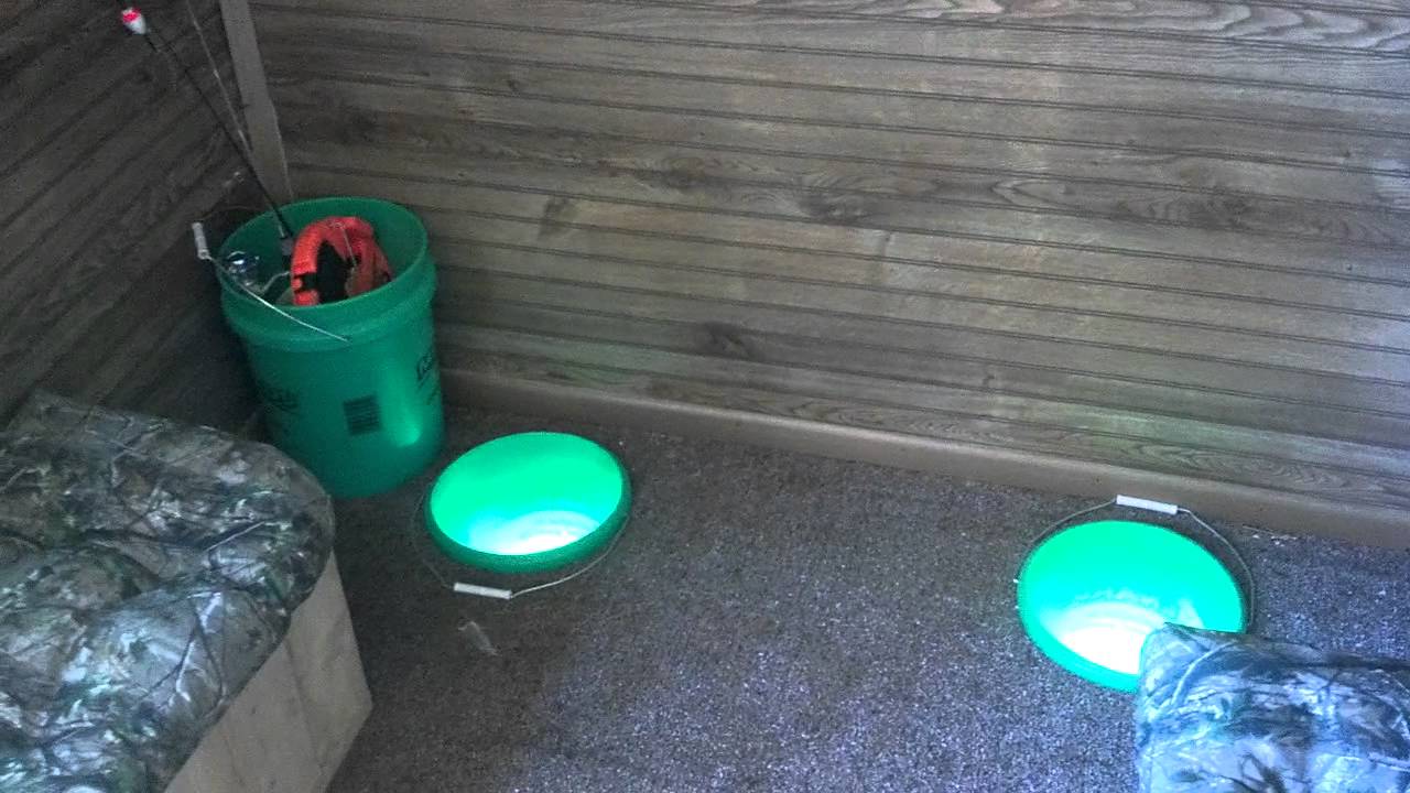Pop up camper fish house ice shack