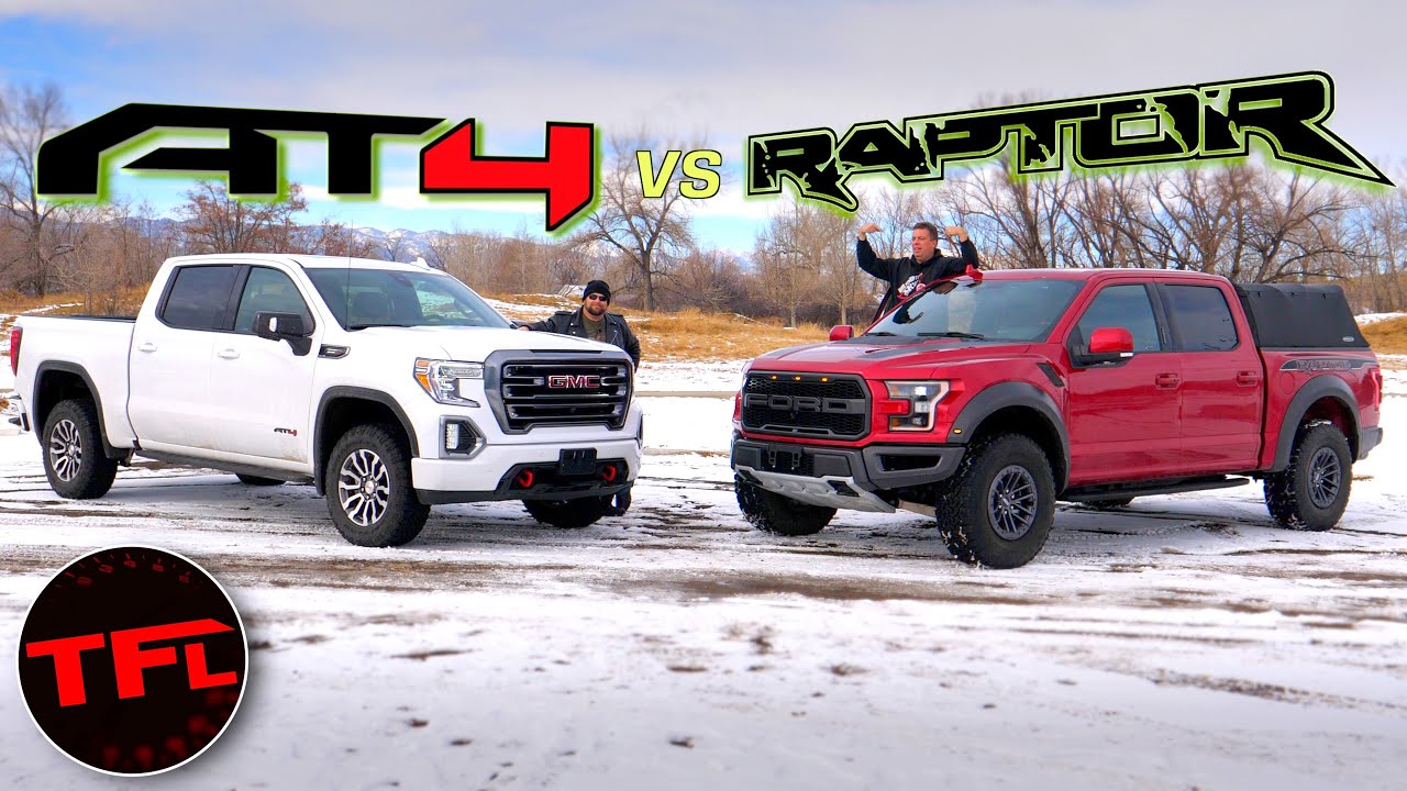 Ford F-150 Raptor vs. GMC Sierra AT4 We Compare GMC And Ford's Most Off-Road Worthy Trucks!