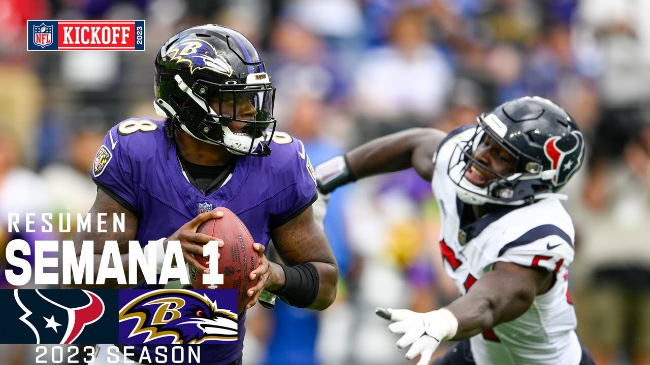 Houston Texans vs. Baltimore Ravens | Semana 1 NFL 2023 | NFL Highlights Resumen en español