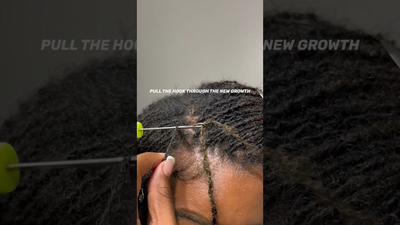HOW I RETIGHTEN MY MICRO LOCS ✨#microlocs #locstyles #locs #locjourney #hair #microlocsjourney #twa