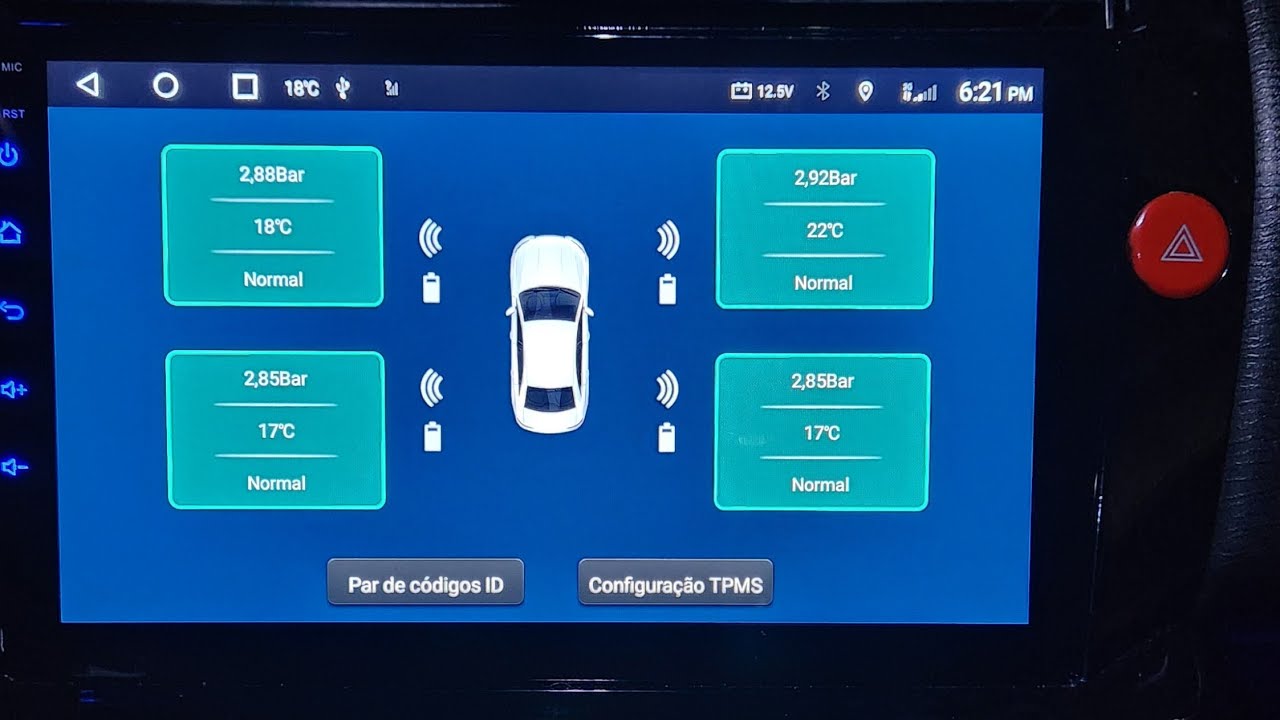 Instalei Sensor TPMS (pressão e temperatura) do aliexpress no meu C4
