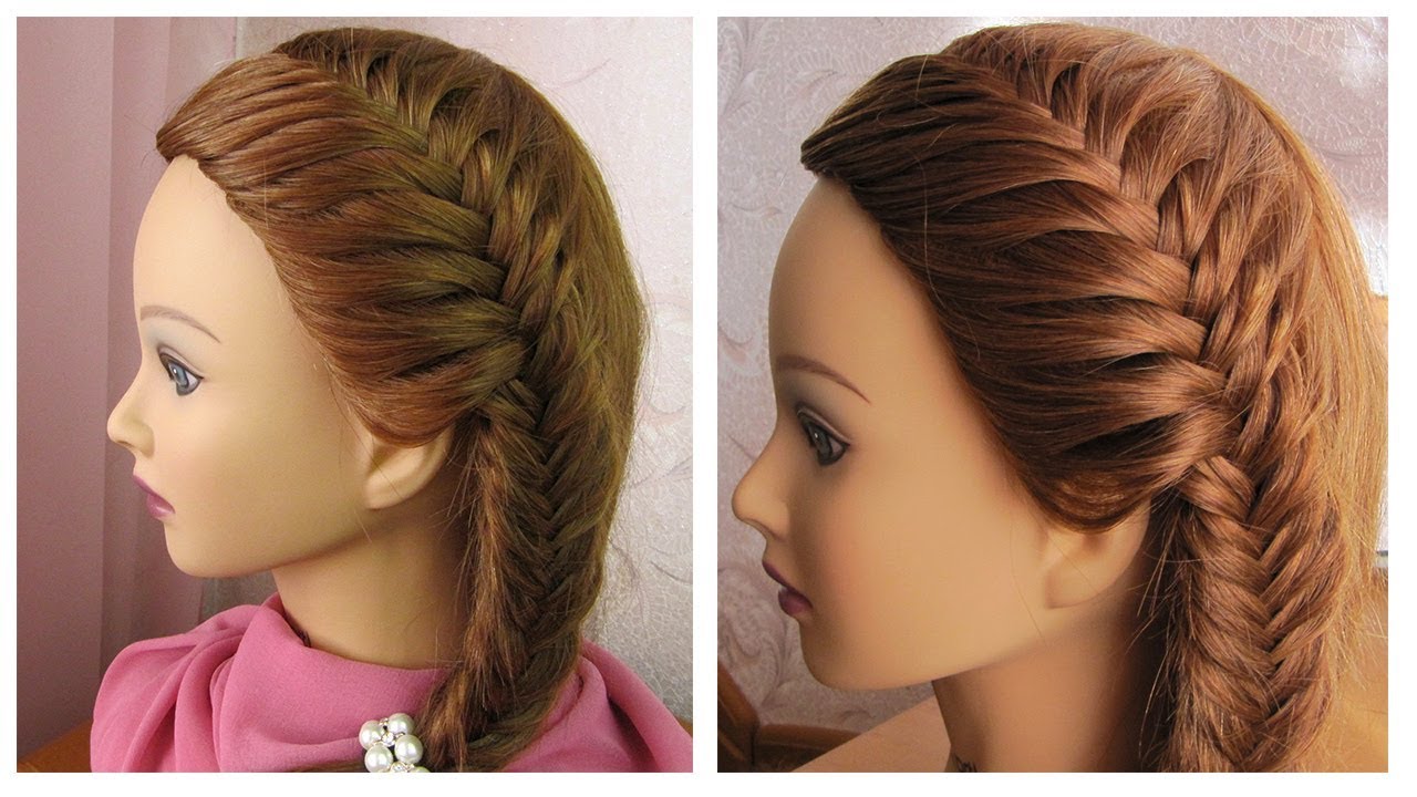 Coiffure sur le côté 🌸 Tresse épi de blé 🌸 Tuto coiffure pour tous les jours et pour les fêtes