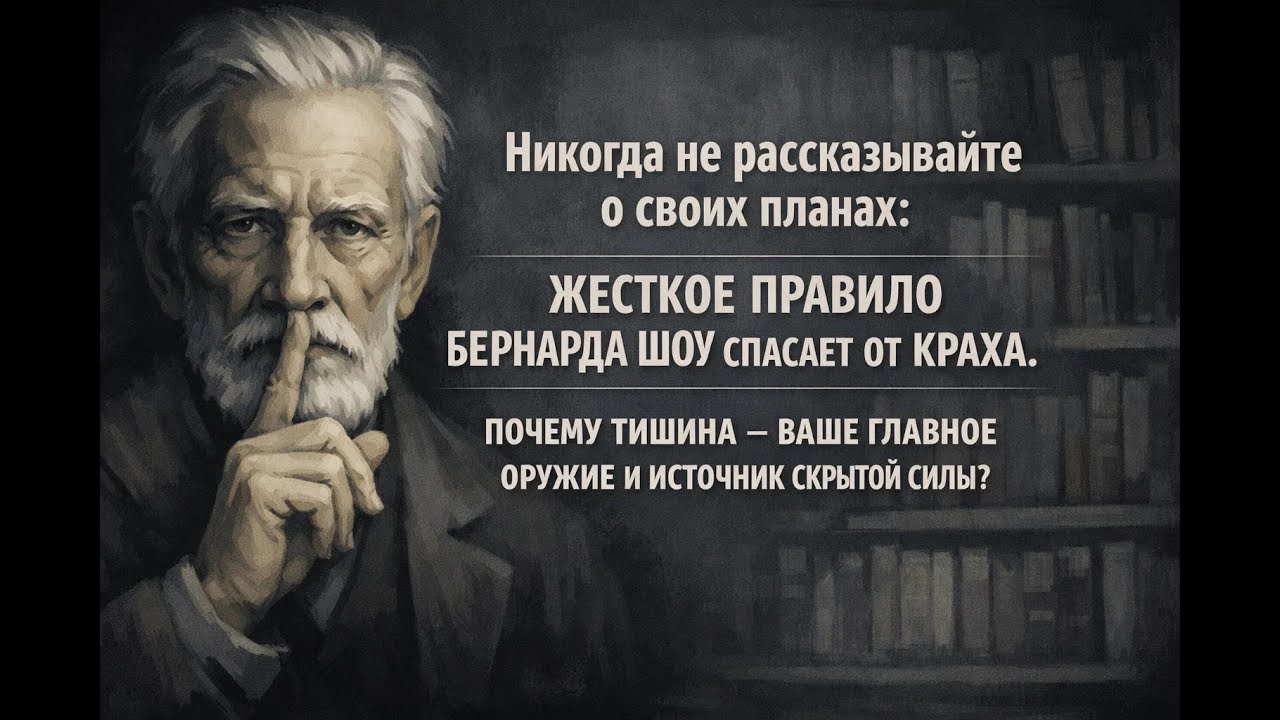 Почему Бернард Шоу запрещал рассказывать о планах: скрытая сила молчания, меняющая вашу судьбу