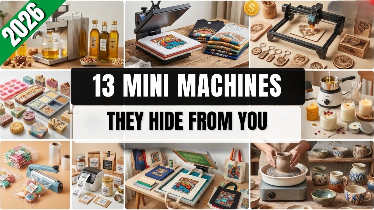 13 Affordable Mini Machines That Generate Real Income from Home In 2026 ( No One Talking About)