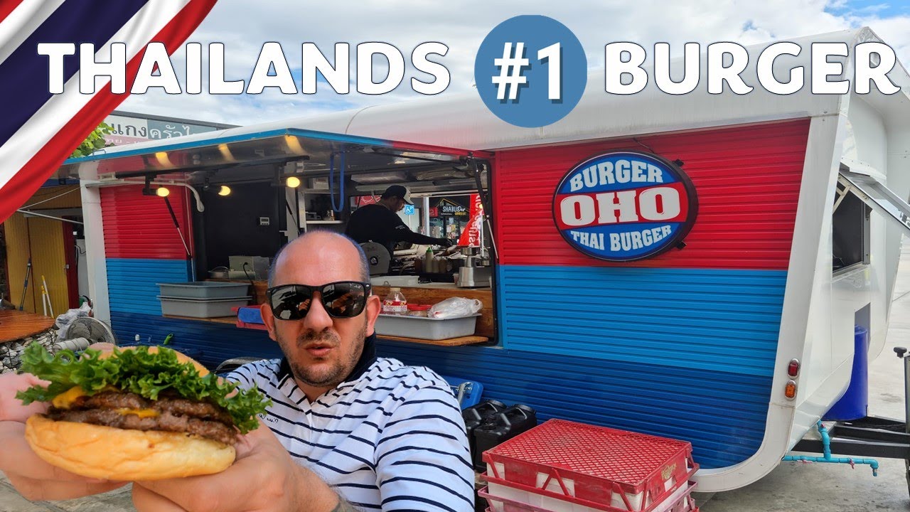 OHO Burger in Thailand, this guy sells out everyday