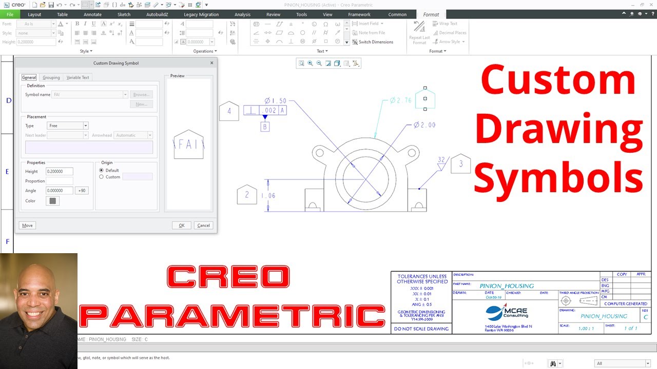 Creo Parametric — Чертежи — Как создавать собственные символы