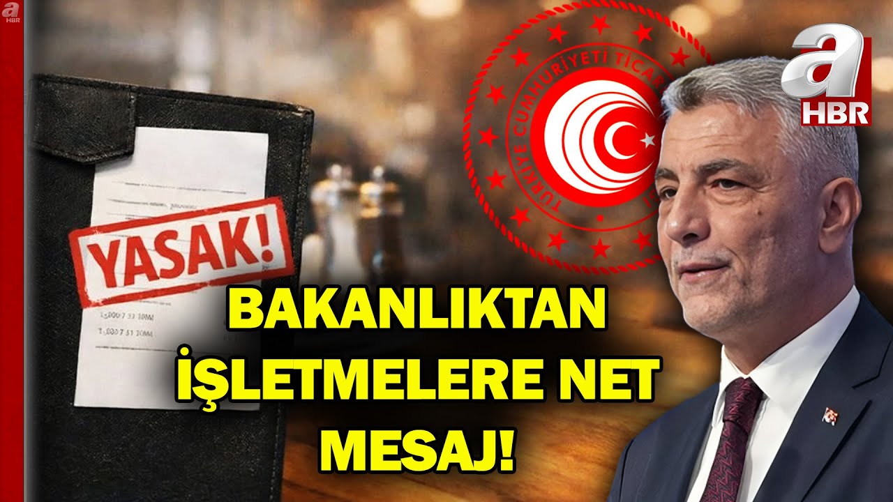 Ticaret Bakanlığı'ndan Net Mesaj: Servis Ücretini Menü Fiyatına Yansıtanlara İzin Verilmeyecek
