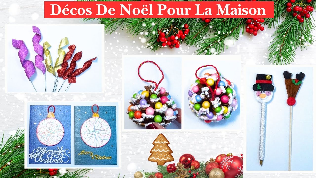 Décorations De Noël Variées et Très Faciles pour La Maison ou le Bureau