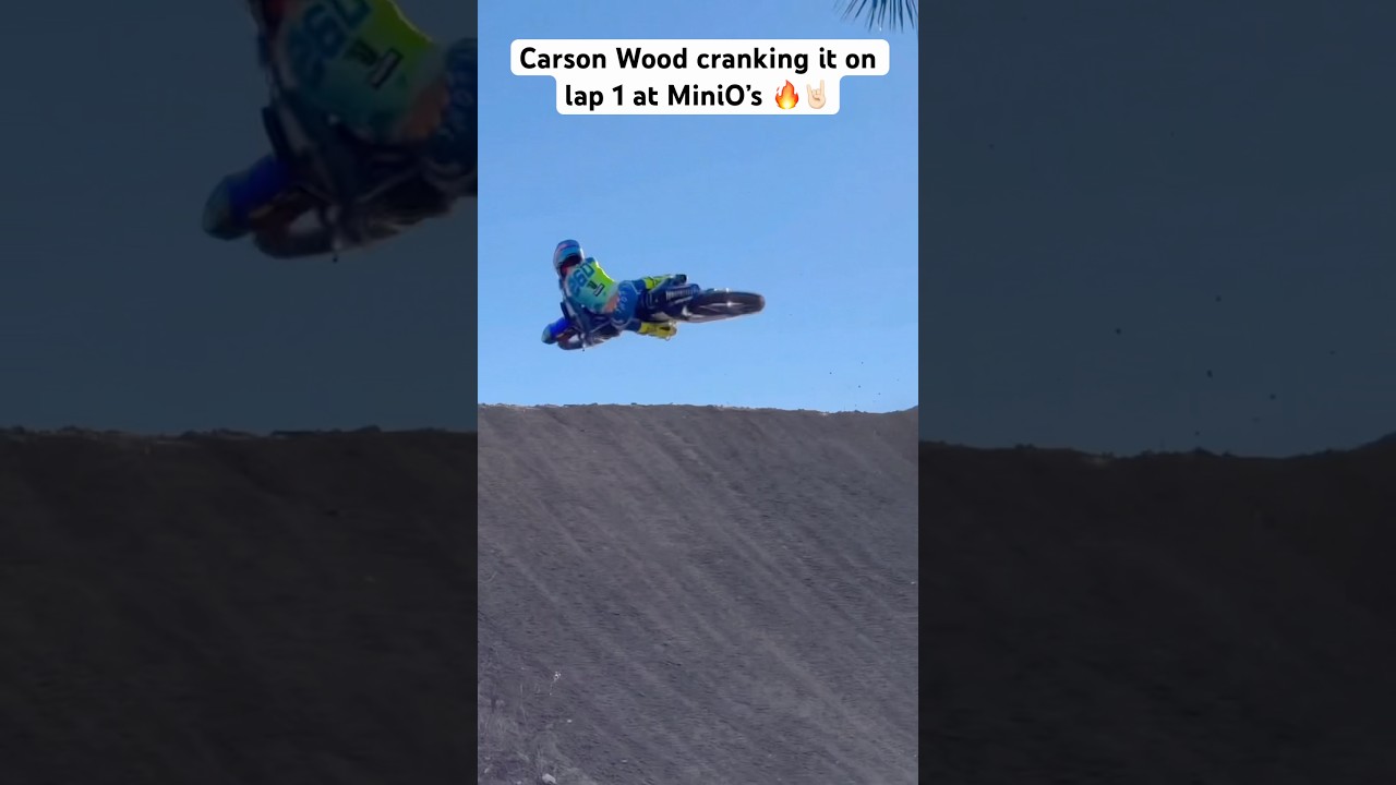 Carson Wood Throwing DOWN on Lap 1 #dirtbike#motocross#racing#fyp#iphone#viral#bike#rider#race#fun