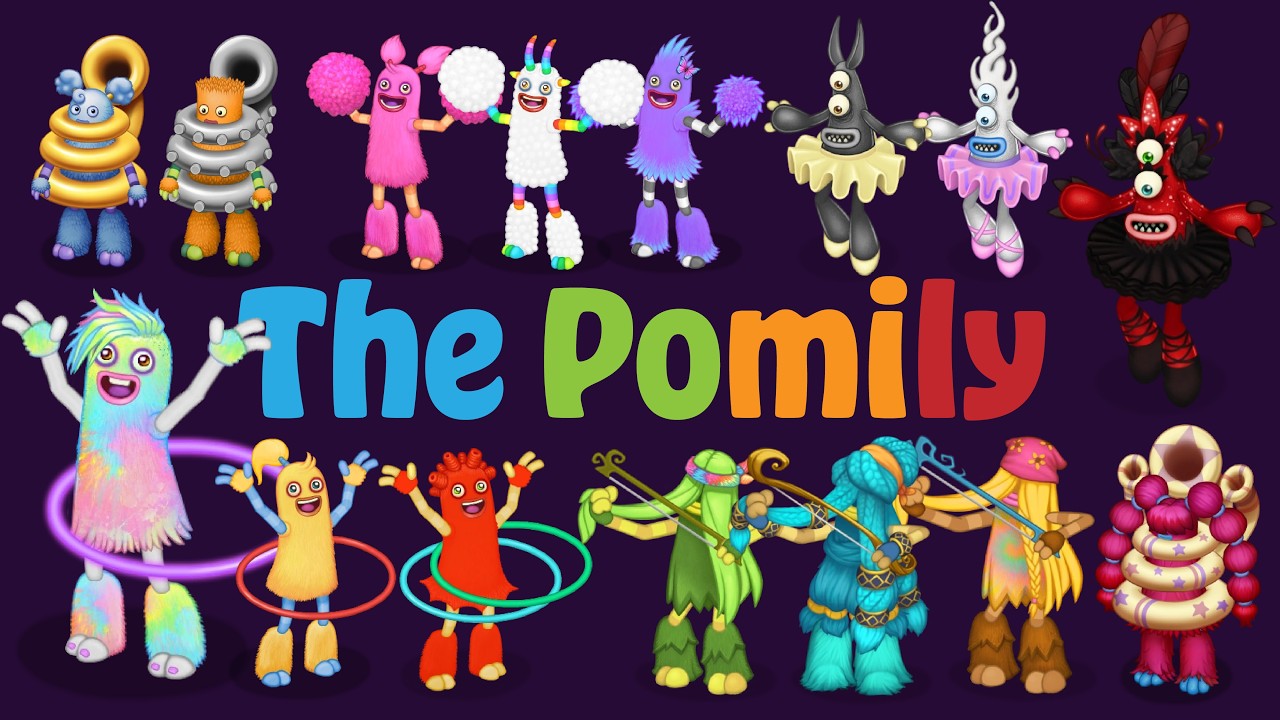 The Pomily - All Monsters Comparissions | All Islands (My Singing Monsters)