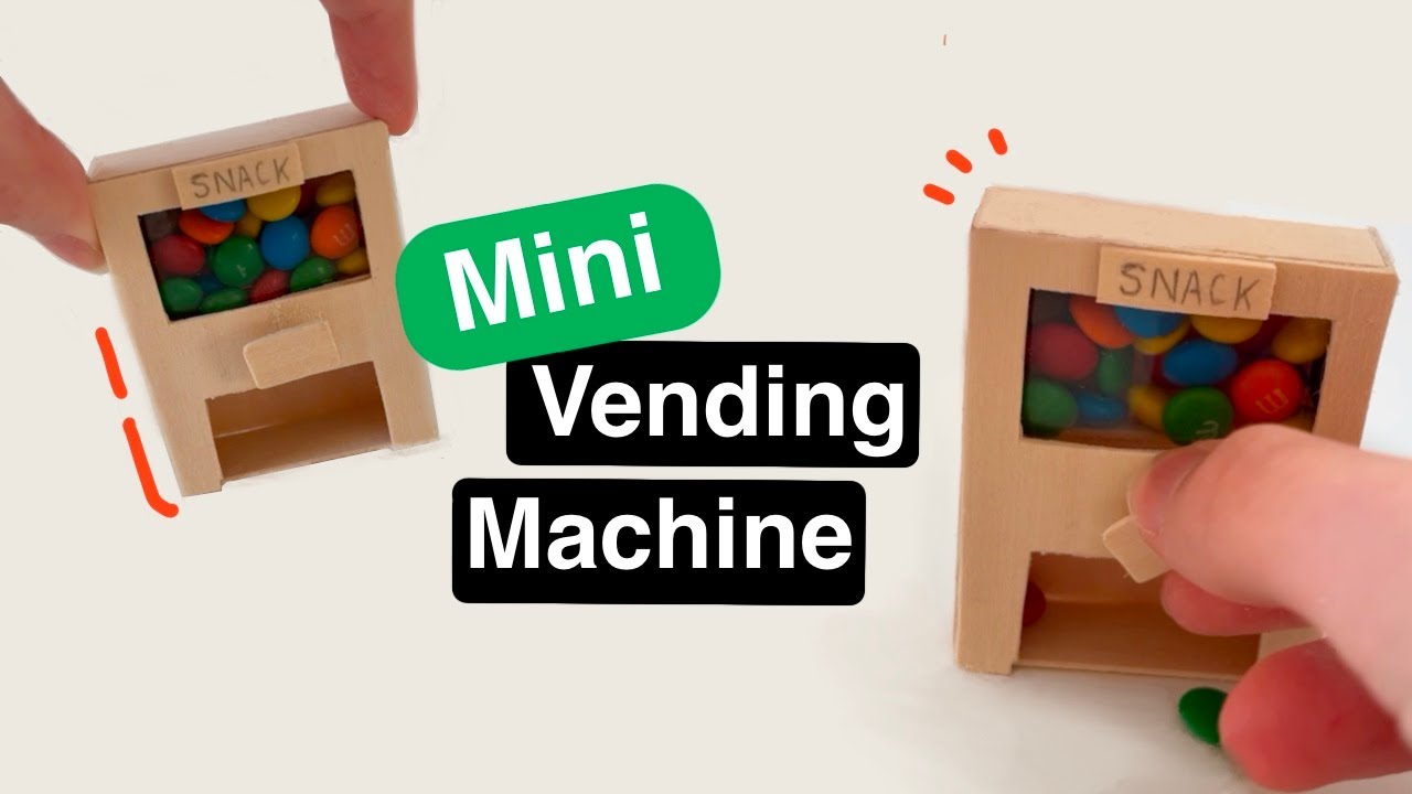 How to make a mini working vending machine | Easy DIY tutorial