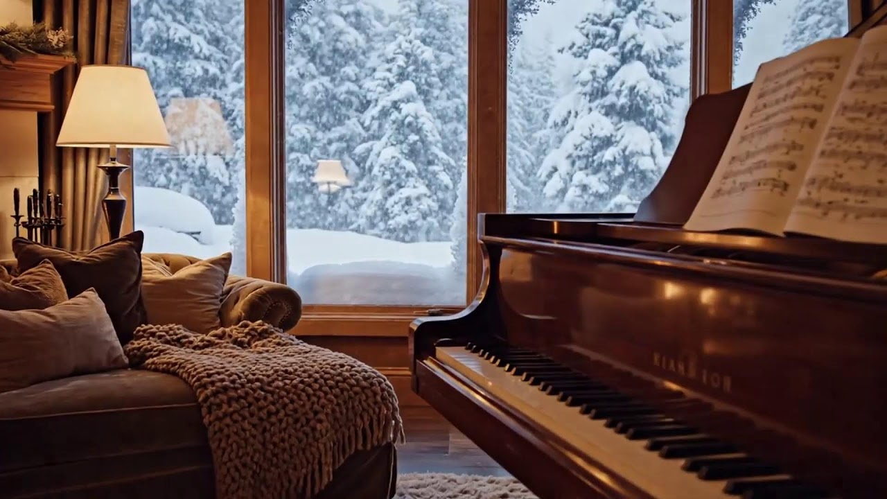 Gentle Rain Jazz Piano at Greenhouse Cafe 🌧️ Soft Peaceful Background Music for Deep Relaxation