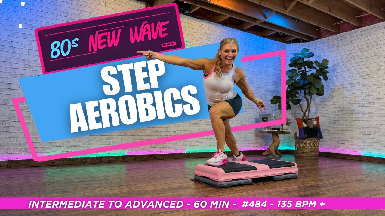 Step Aerobics Workout with 80s Vibes | 135 BPM Intermediate/Advanced Class #484