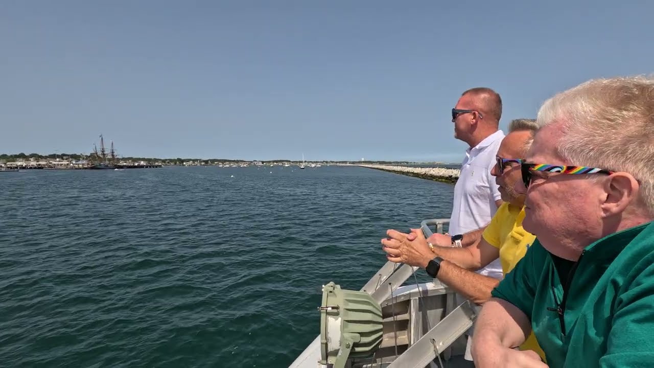 Arriving in Provincetown on the Fast Ferry