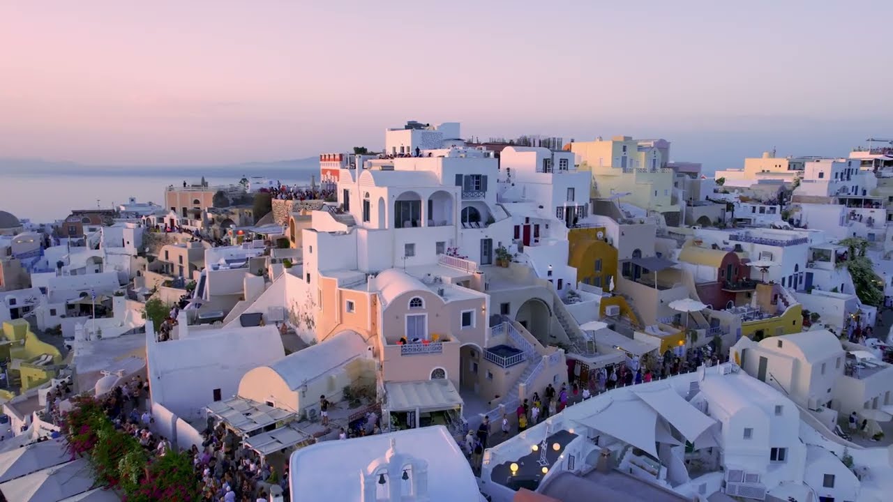 Breathtaking Santorini Greece: Aerial 4K Drone Tour You Can't Miss!