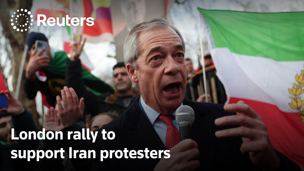 Demonstrators in London gather in support of Iran protesters | REUTERS