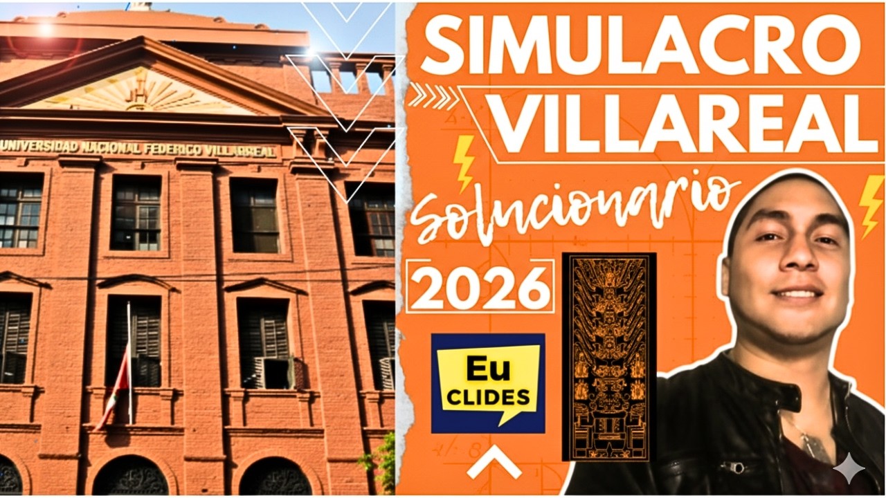 EN VIVO 🔴 Solucionario del Simulacro Villarreal 2026 Todos los cursos. Área A B C D E