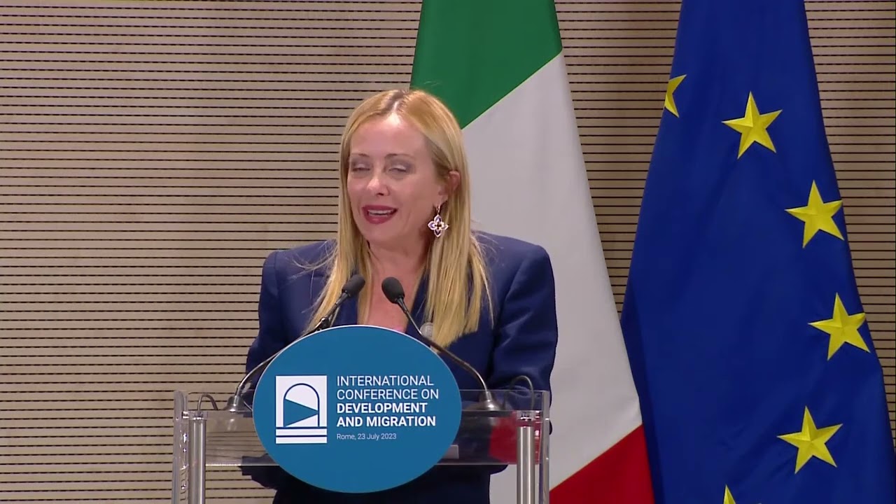 Conferenza internazionale su sviluppo e migrazioni, punto stampa finale di Giorgia Meloni