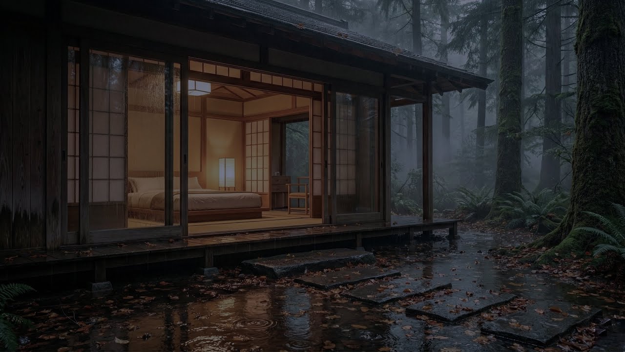 Fall Asleep With The Soothing Sounds Of Rain And Thunder | Brown Noise for FAST Sleep - Relax