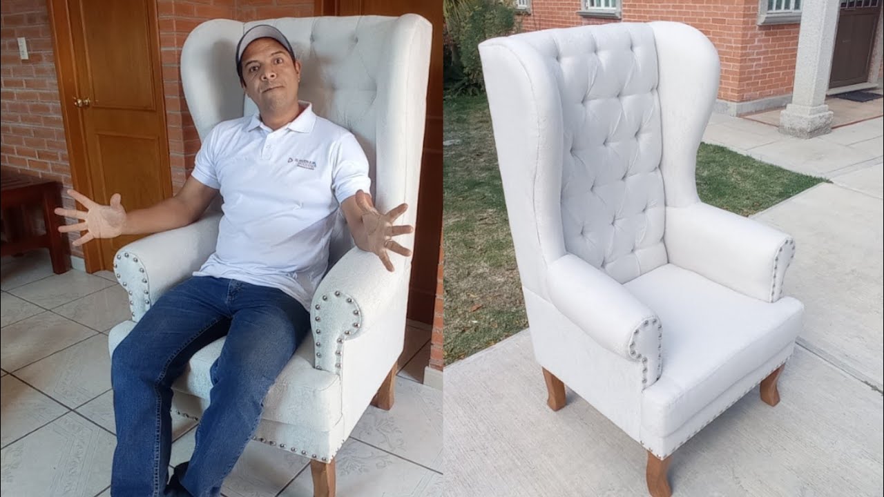 COMO HACER SILLON OREJERO / SILLA PRESIDENCIAL #elmueblemoderno