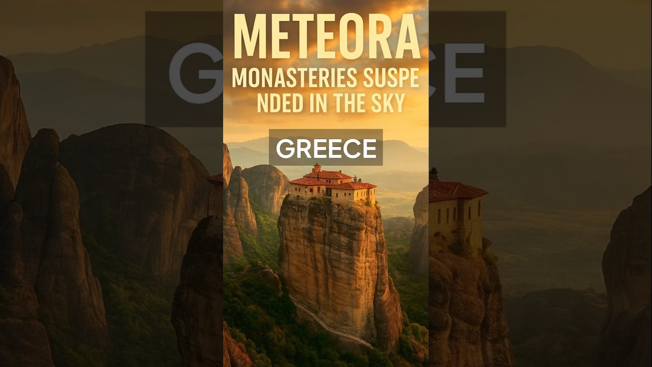 “METEORA: Where Monasteries Float Between Earth and Heaven 😲⛰️” 