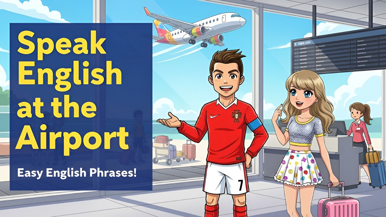 ✈️At the Airport: Travel English Vocabulary - English for Beginners 🎧 Listening Practice