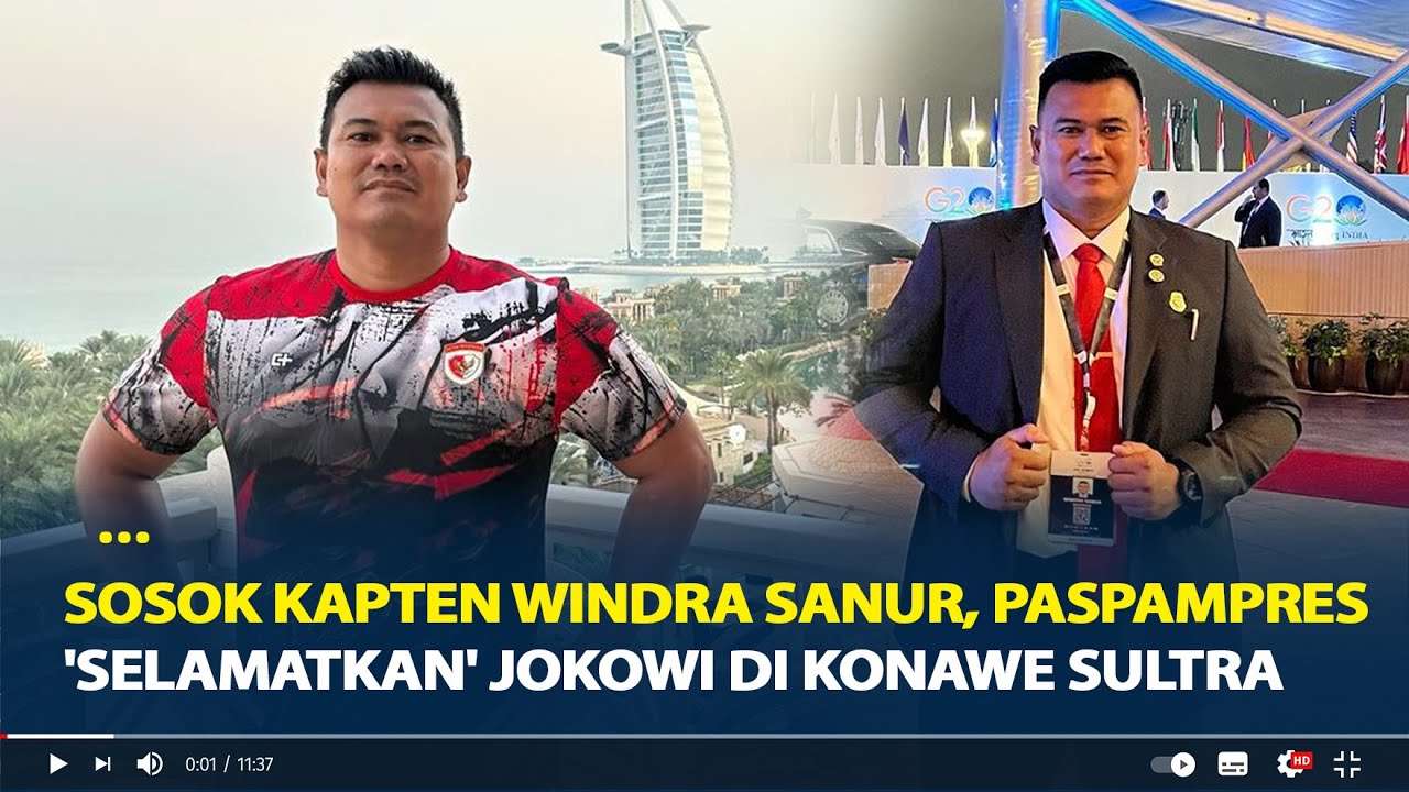 Sosok Kapten Windra Sanur, Paspampres Viral 'Selamatkan' Jokowi di Konawe Sultra