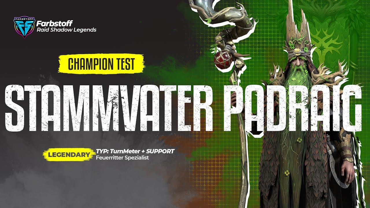 Raid: Shadow Legends - Champion Test - Stammvater Padraig - Perfekt f&uuml;r den FK [TestServer]