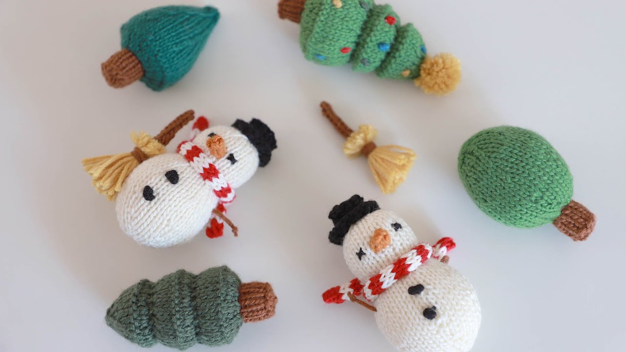 [크리스마스 손뜨개] 눈사람 | Snowman  (+English Pattern)