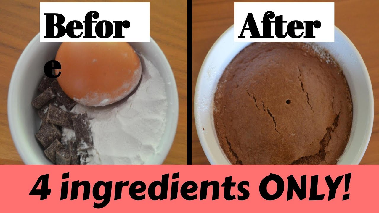 4-Ingredient Chocolate Souffl&eacute; |  The Tasty Twins