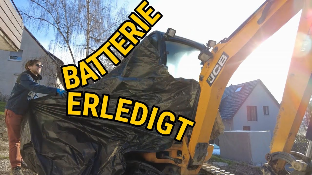 #Minibagger #Batterie tauschen | JCB8018 JCB8020