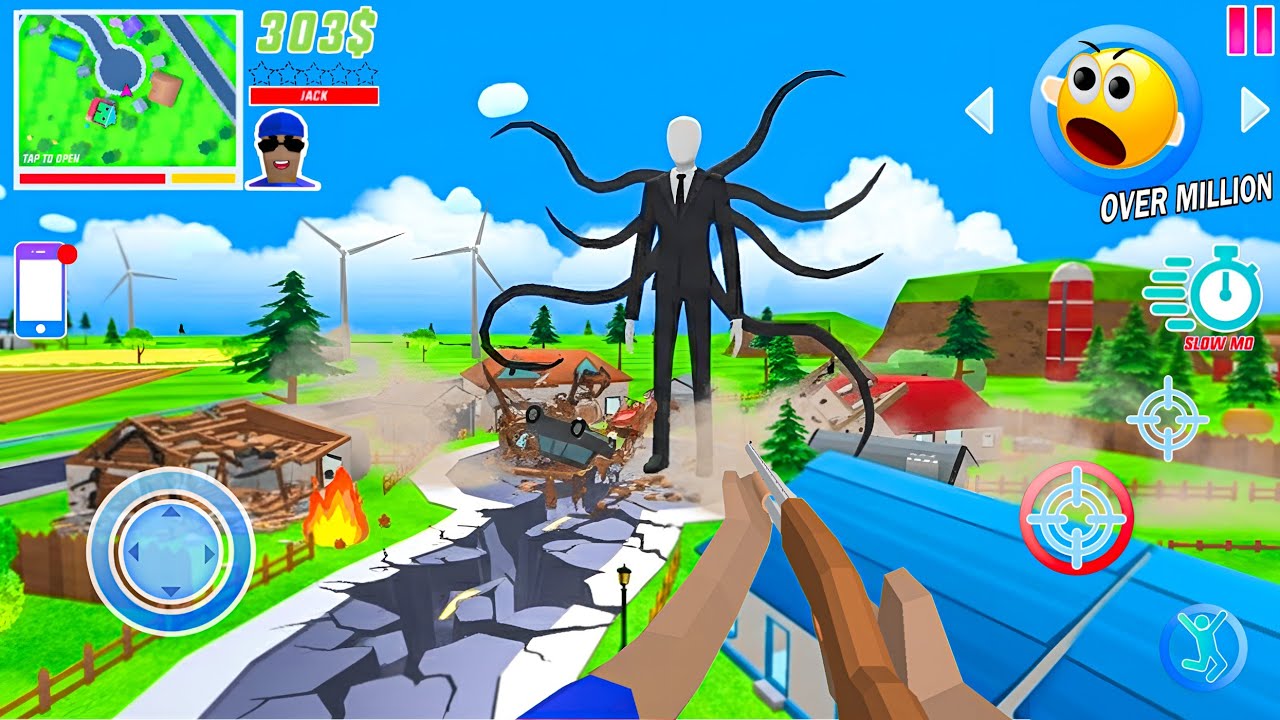 Jack Survived Slenderman Terror in Dude Theft Wars | New Slender.exe Horror Mod Gameplay