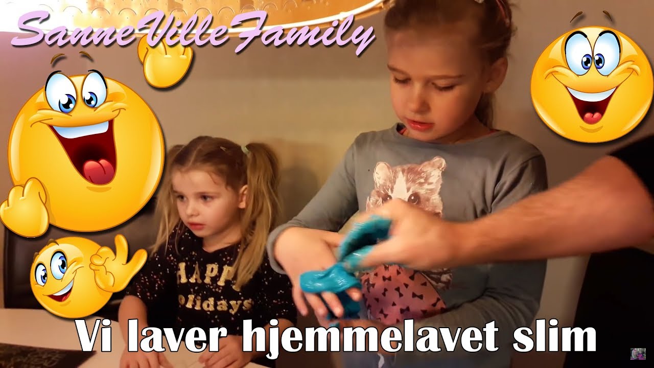 Sannevillefamily❤Vi laver hjemmelavet slim 🤣😂