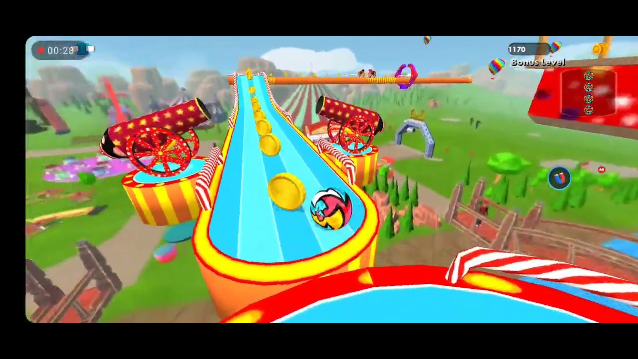 Bonus Lev of Sky Ball Jump 3D Game  😍💥😍 Ball Race game play , Ball fun