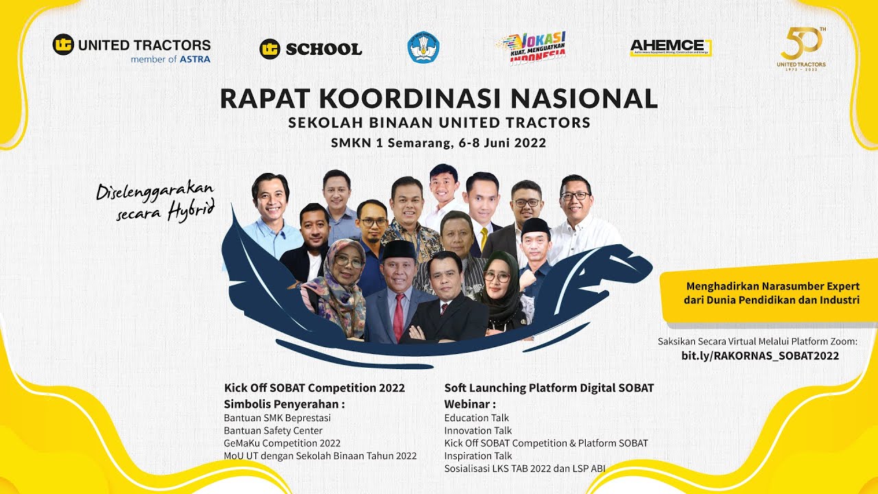 Rapat Koordinasi Nasional Sekolah Binaan UT (RAKORNAS SOBAT) Tahun 2022