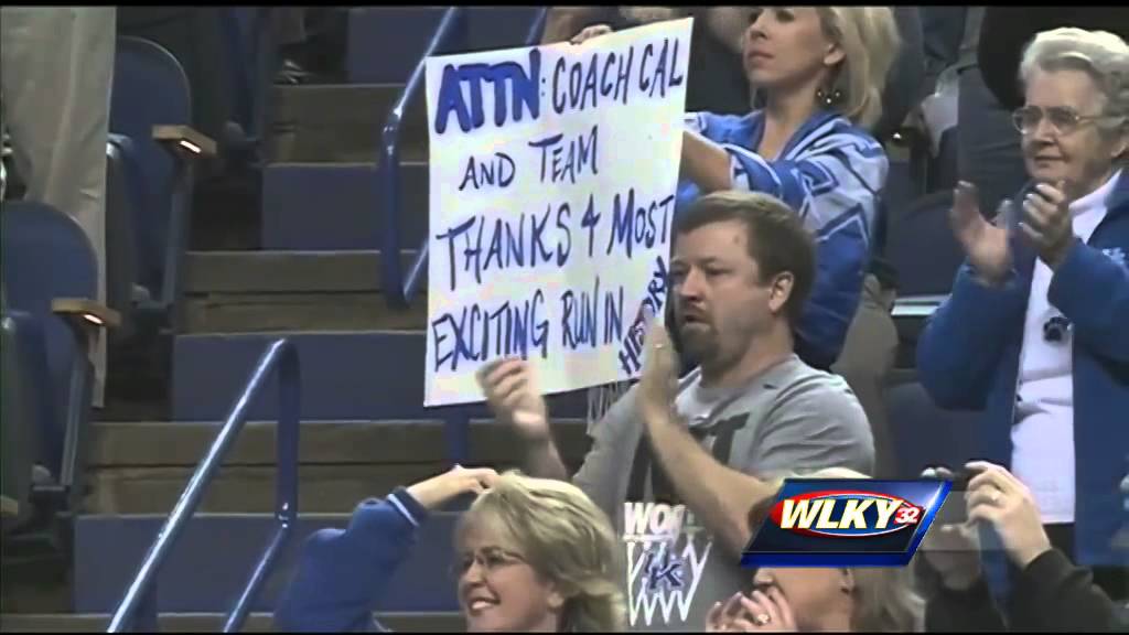 Fans welcome back UK basketball team at Rupp Arena