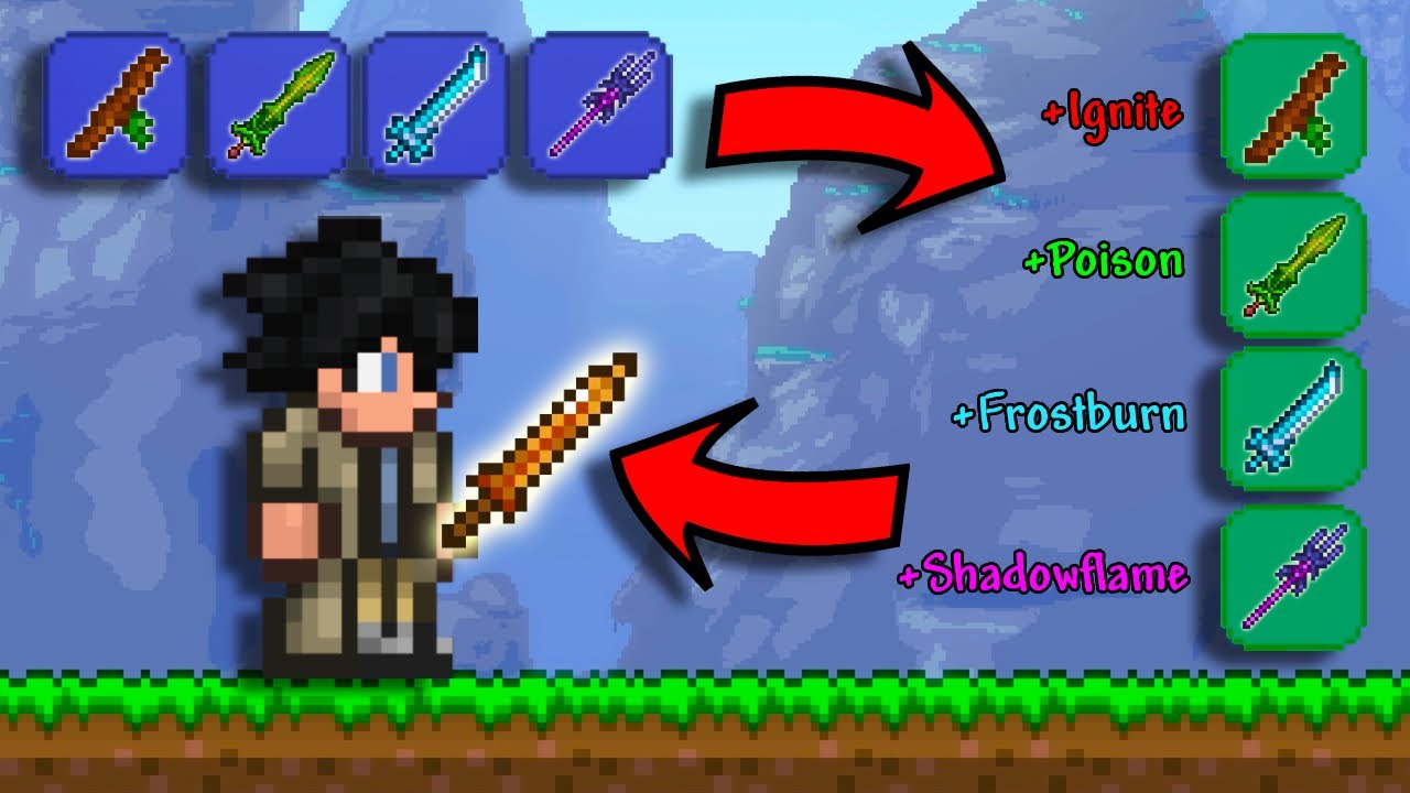 Terraria, But I Can Use My Weapons As Accessories...