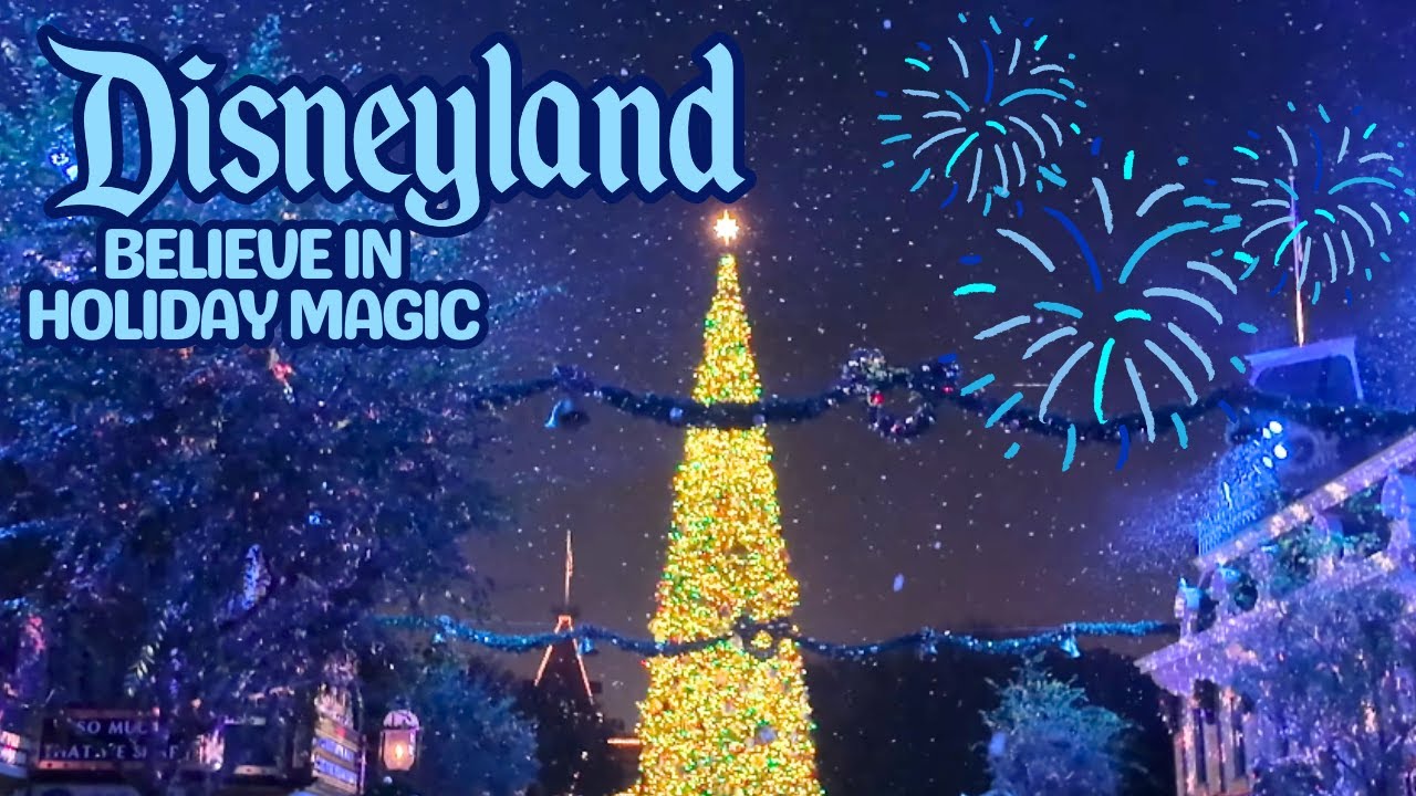 Believe in Holiday Magic Fireworks | Holidays at the Disneyland Resort 2025 | Disneyland Park | 4K