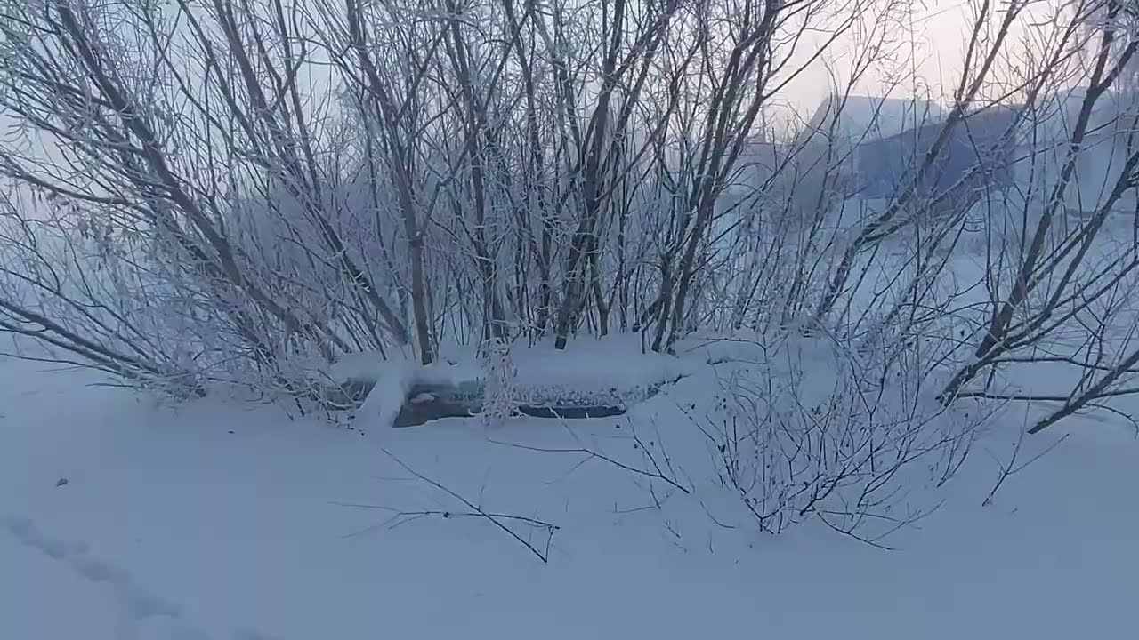 Енисейск. Вот так зима. После наводнения морозы.