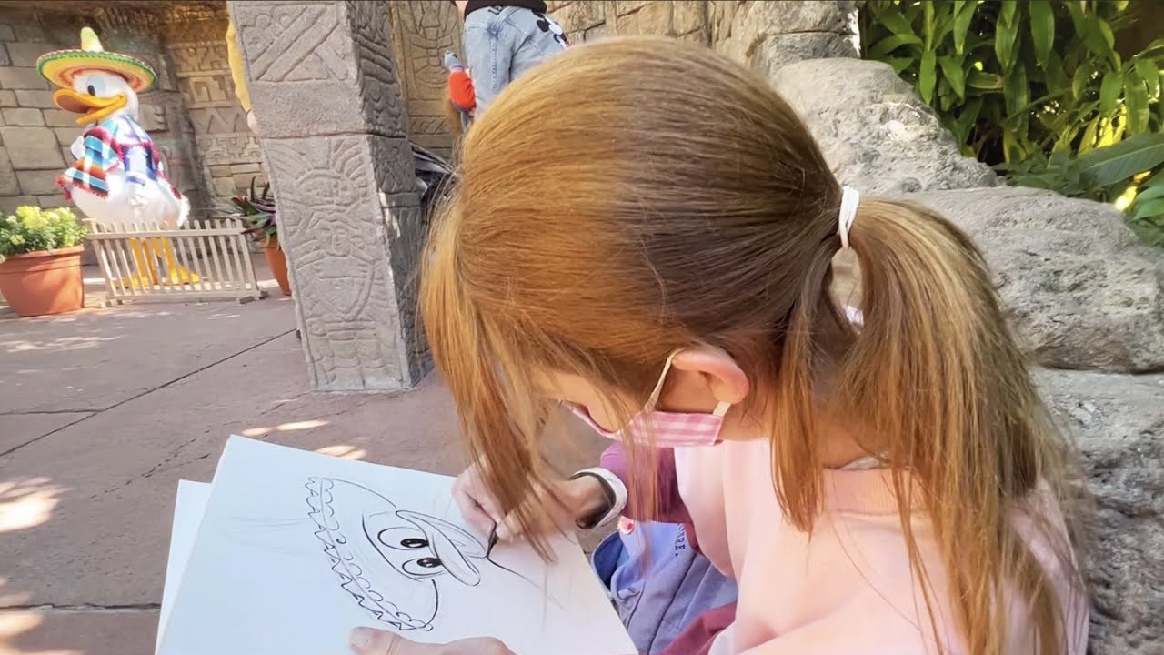 Drawing in Epcot - I 