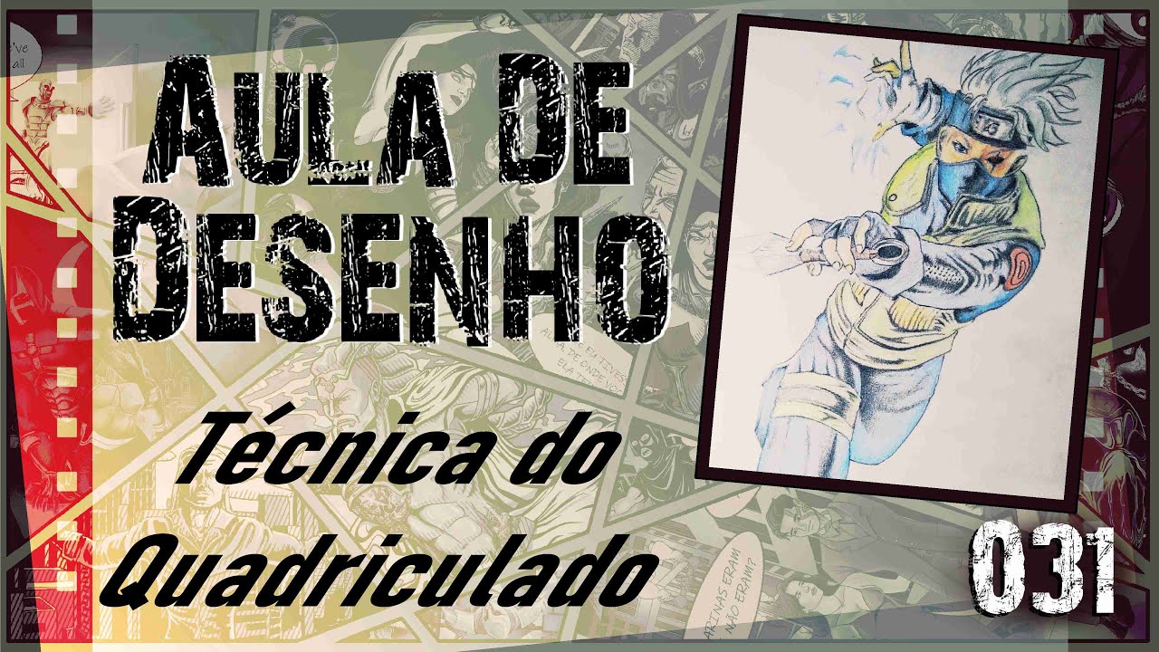 Aula De Desenho  31   Técnica do Quadriculado