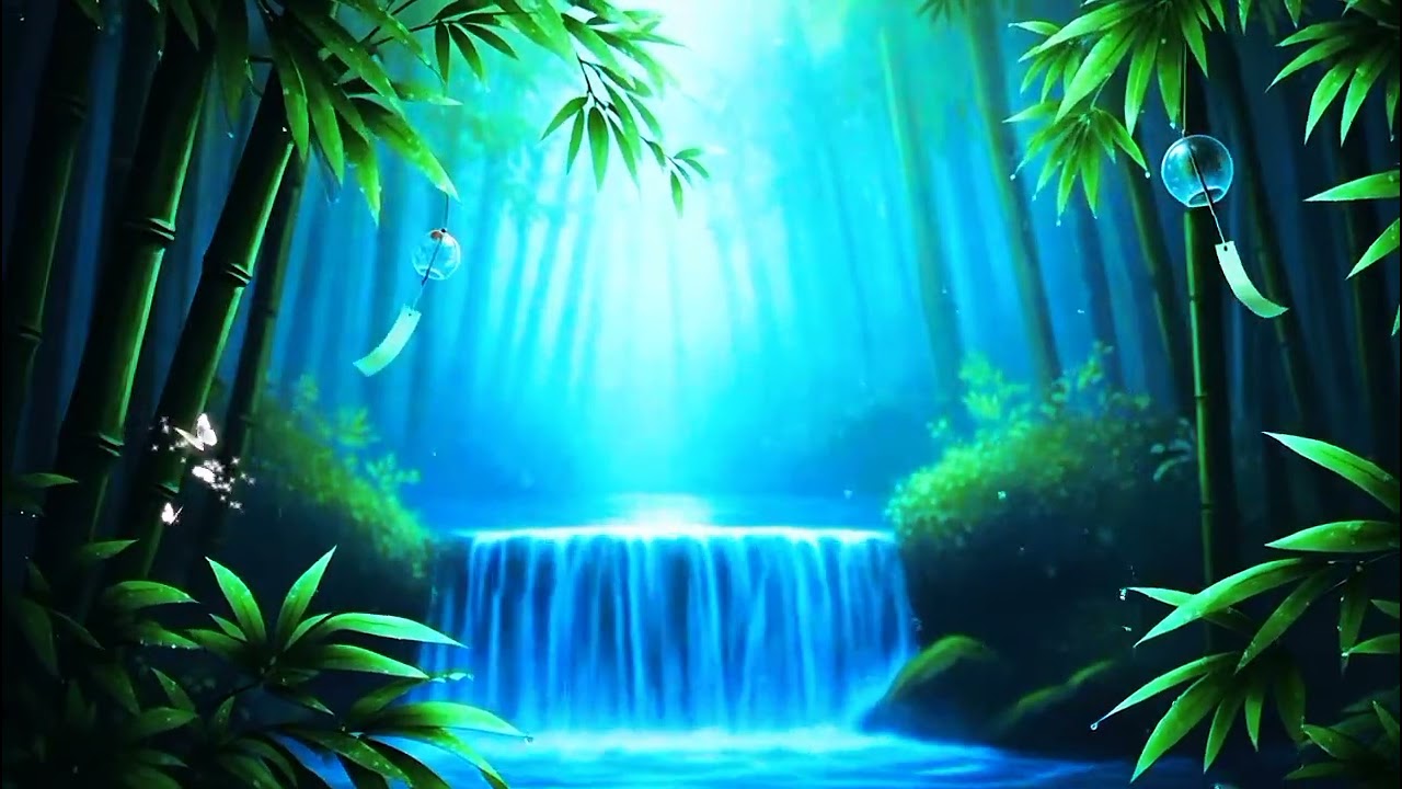 Therapeutic Waterfall Sounds for Deep Sleep & Anxiety Healing | 8 Hours Night Ambience